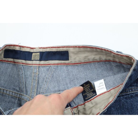 NOS Vtg 90s Marithe Francois Girbaud Mens 32 Loose Denim Jean Shorts Blue Cotton - Picture 6 of 11